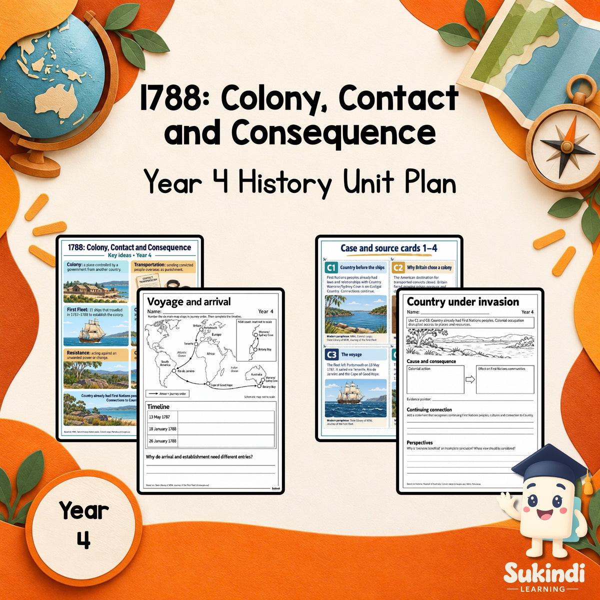 1788: Colony, Contact and Consequence - Year 4 — cover