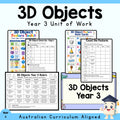 Year 3 3D Objects Unit | Geometry Worksheets, Games, Activities & Assessment