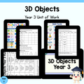 Year 3 3D Objects Unit | Geometry Worksheets, Games, Activities & Assessment