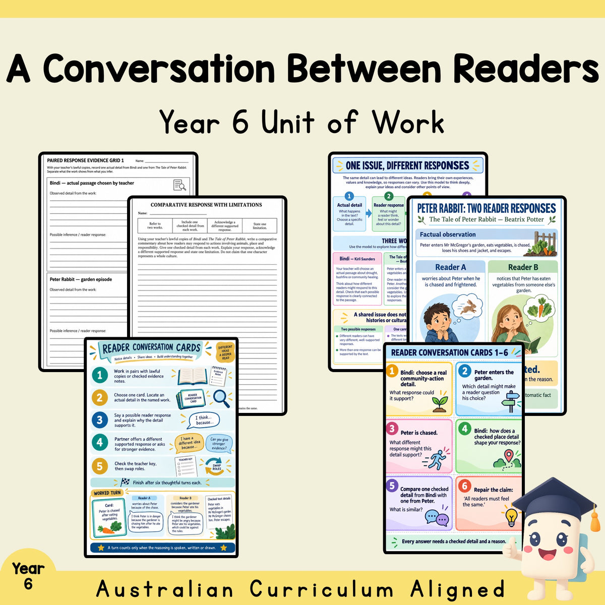 A Conversation Between Readers — Year 6 Unit of Work — cover