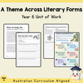 A Theme Across Literary Forms - Year 6 — cover