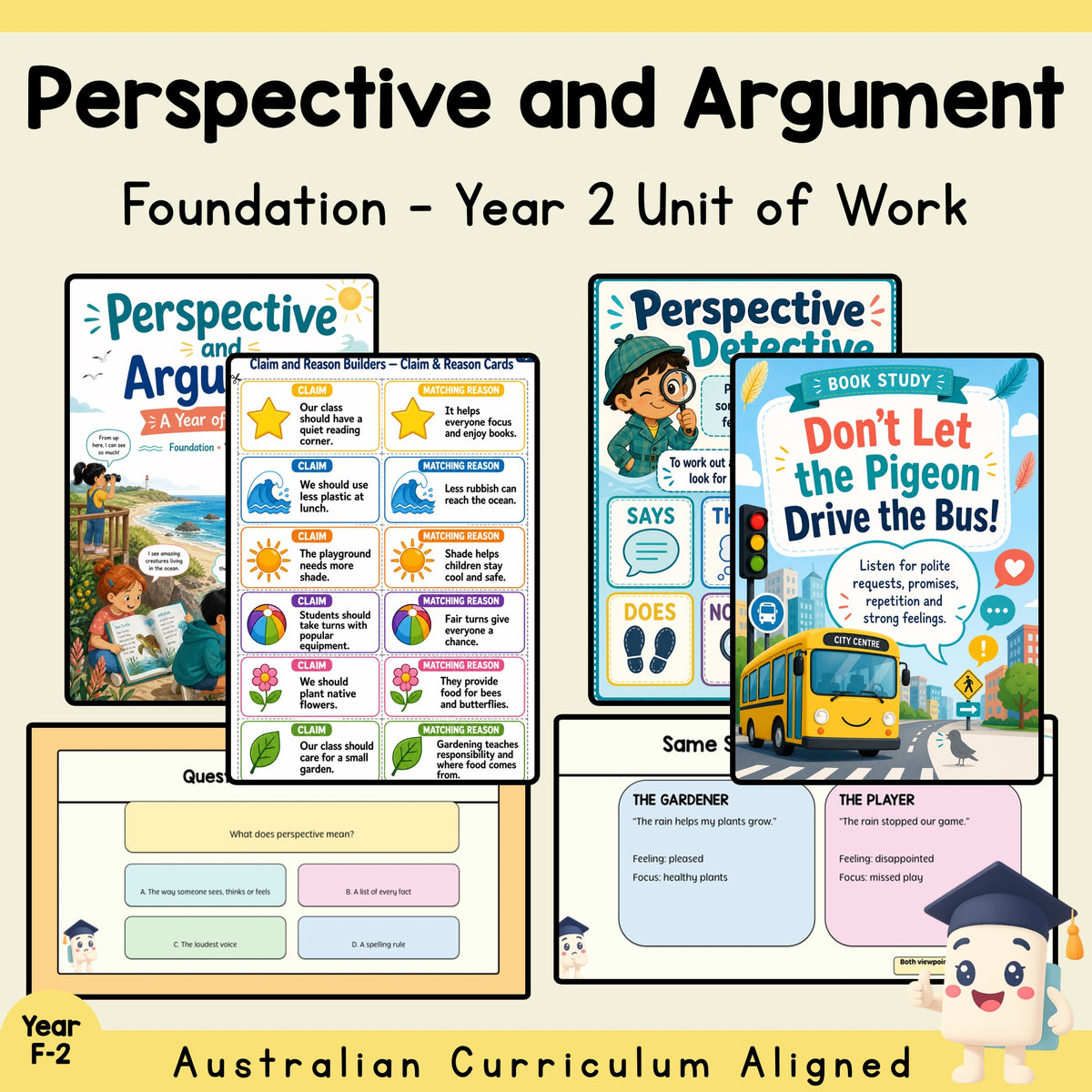 Perspective and Argument Unit — Foundation to Year 2 — cover