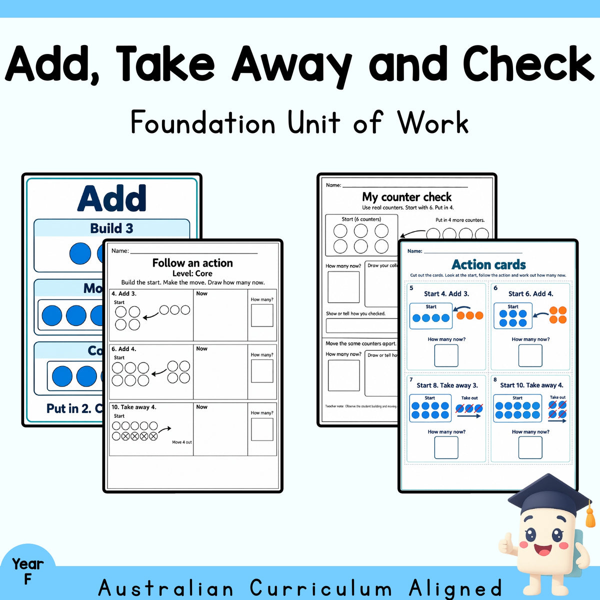 Add, Take Away and Check - Foundation — cover