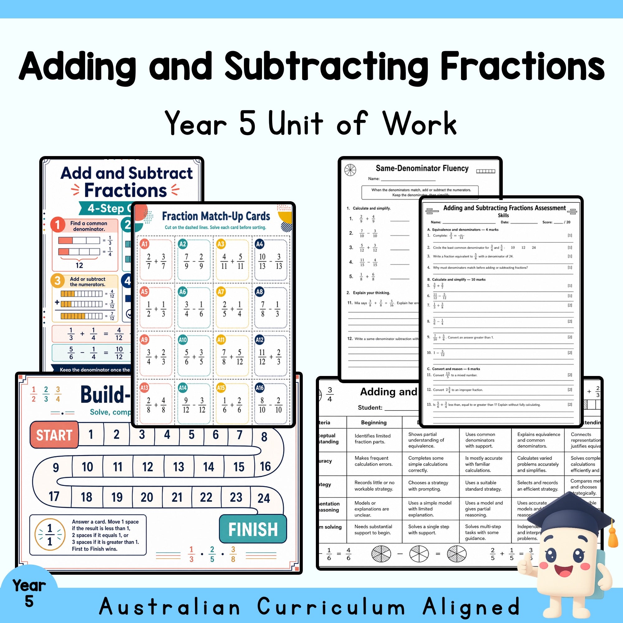 Adding and Subtracting Fractions
