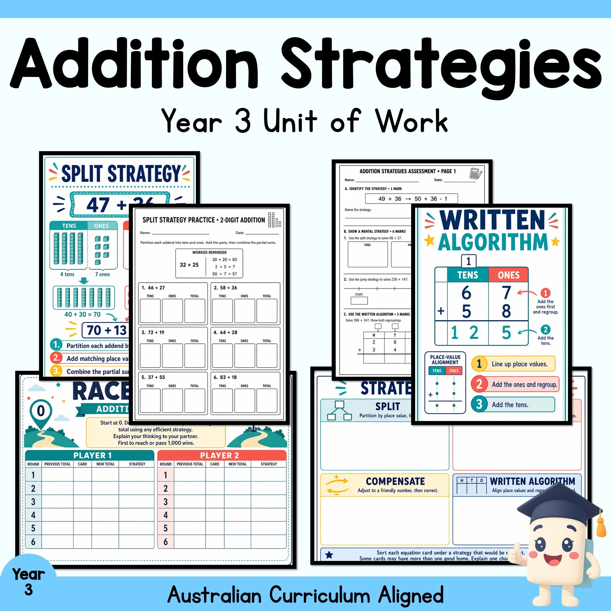 Addition Strategies Year 3 Unit