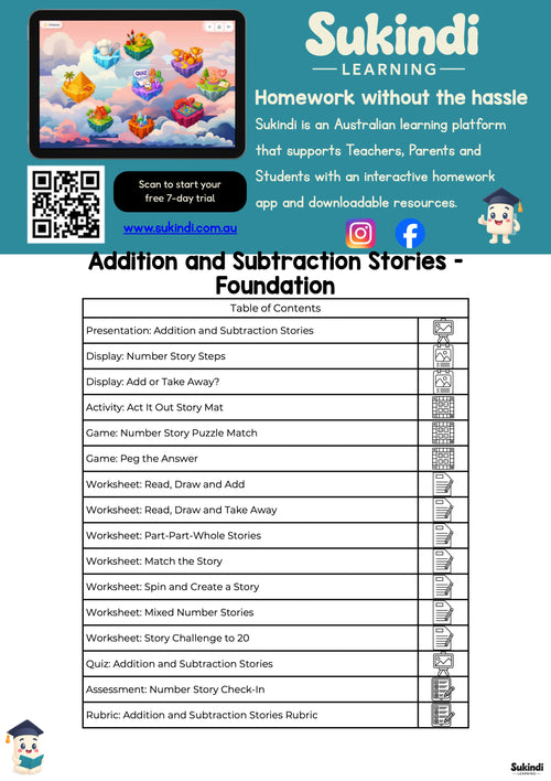 Addition and Subtraction Stories