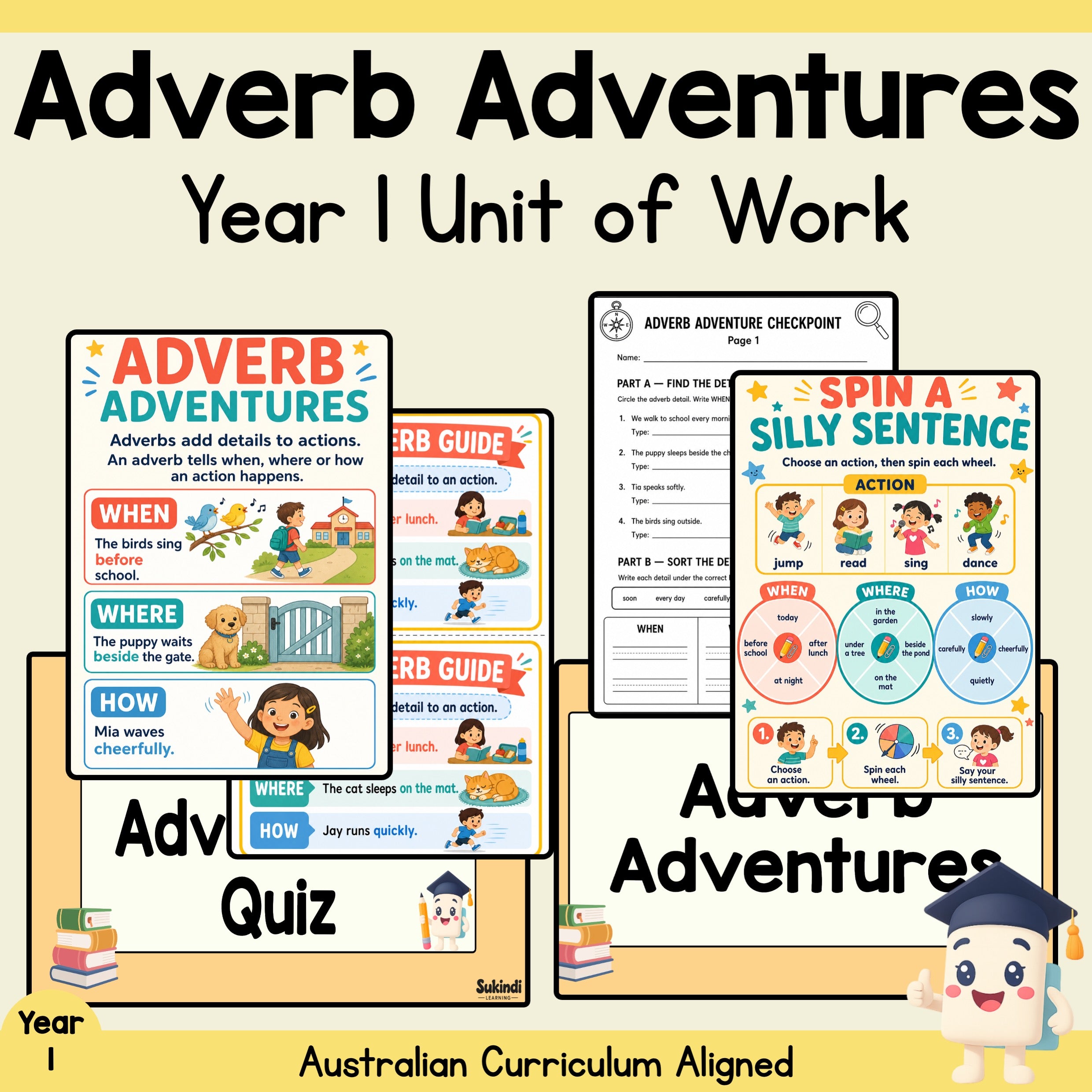 Adverb Adventures Year 1 Unit