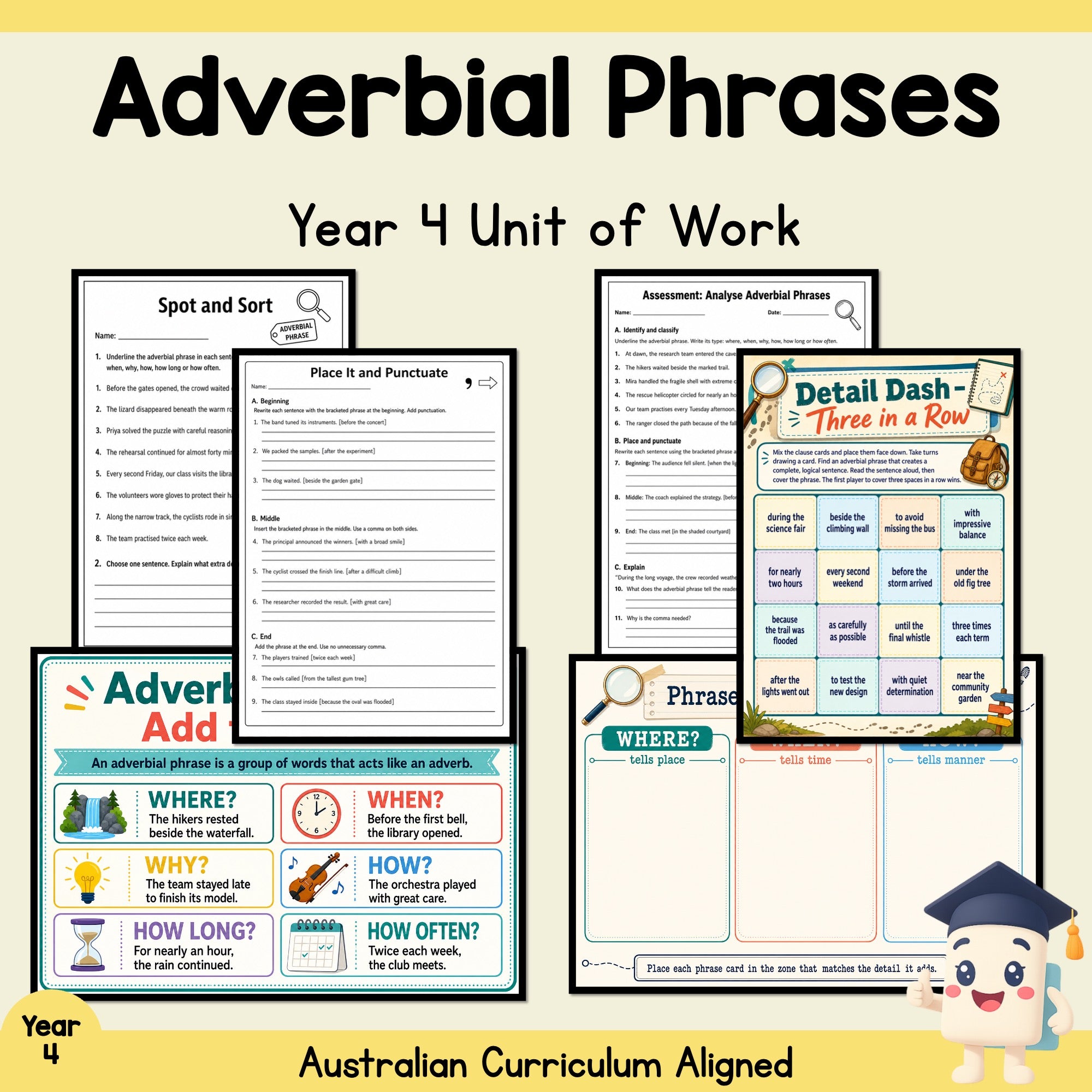 Adverbial Phrases Year 4 Unit