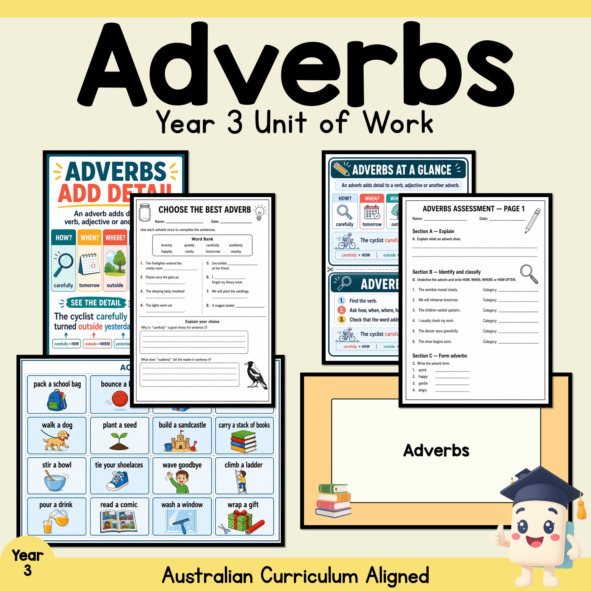 Year 3 Adverbs Unit of Work