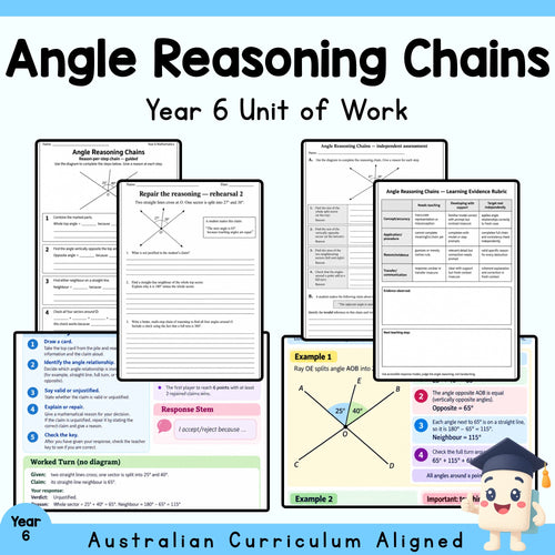 Angle Reasoning Chains - Year 6 — cover