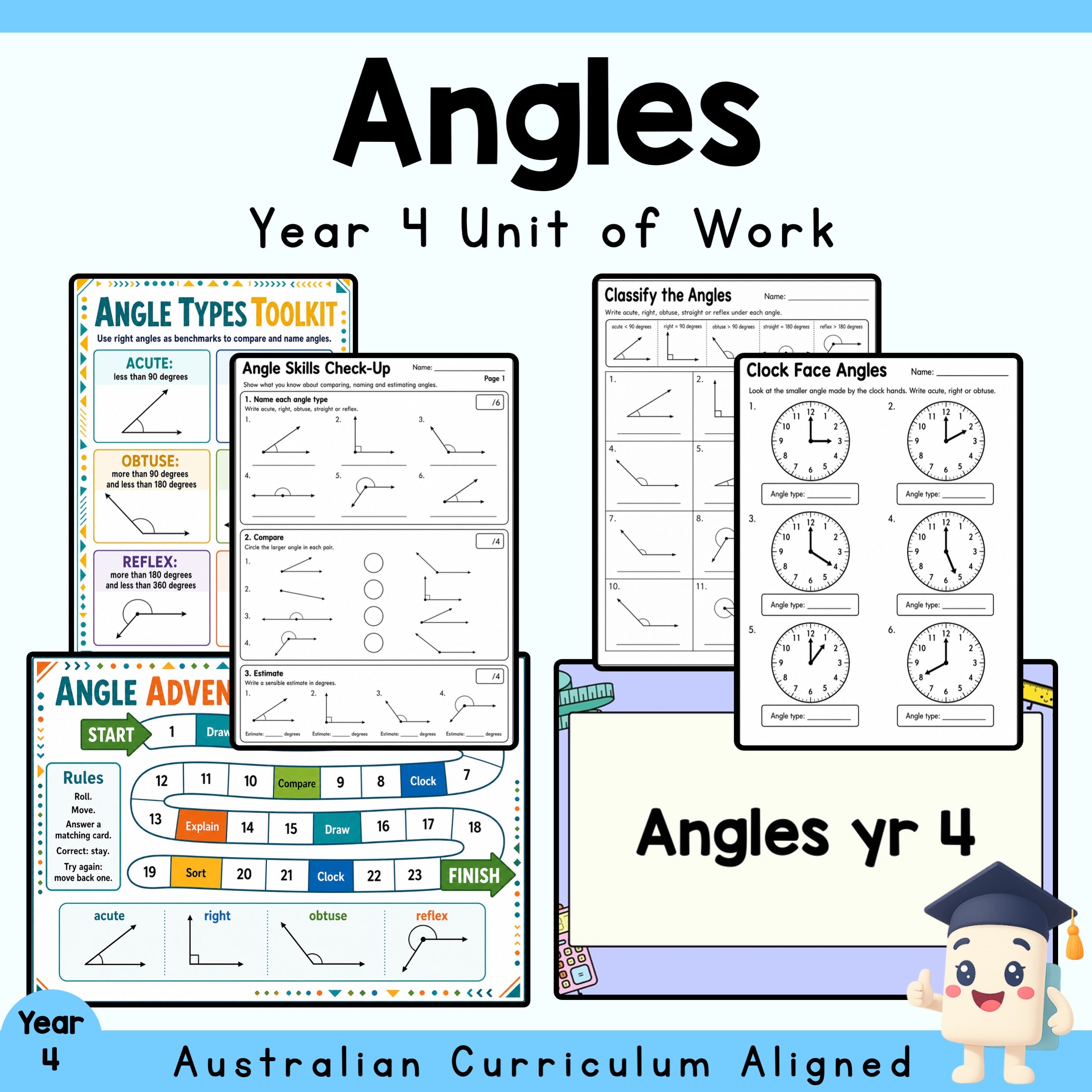 Angles Year 4 Maths Unit