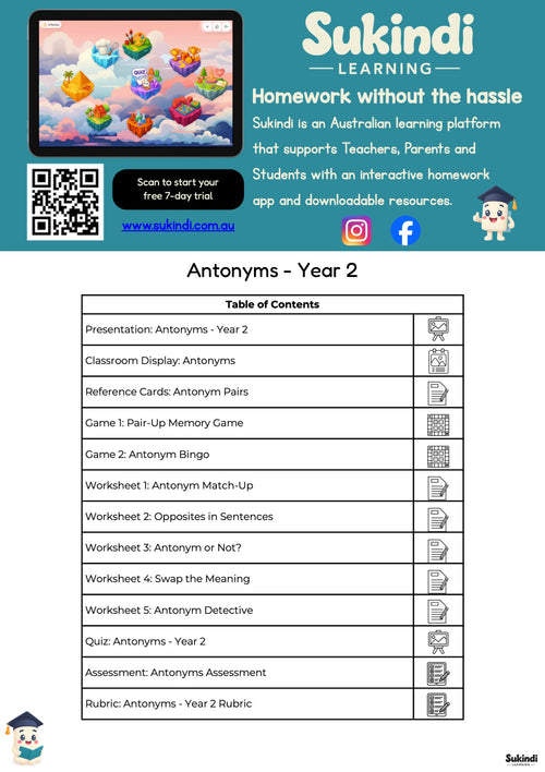 Antonyms - Year 2