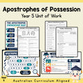 Apostrophes of Possession Year 5