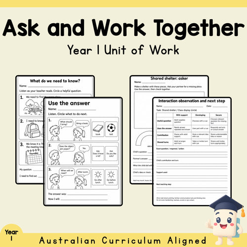 Ask, Listen and Work Together - Year 1 — cover