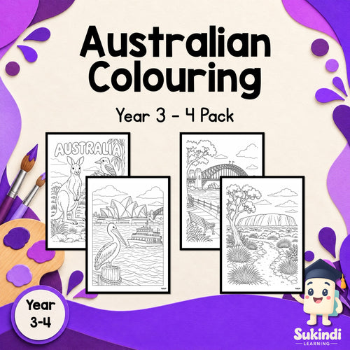 Australian Colouring - Years 3-4 — cover