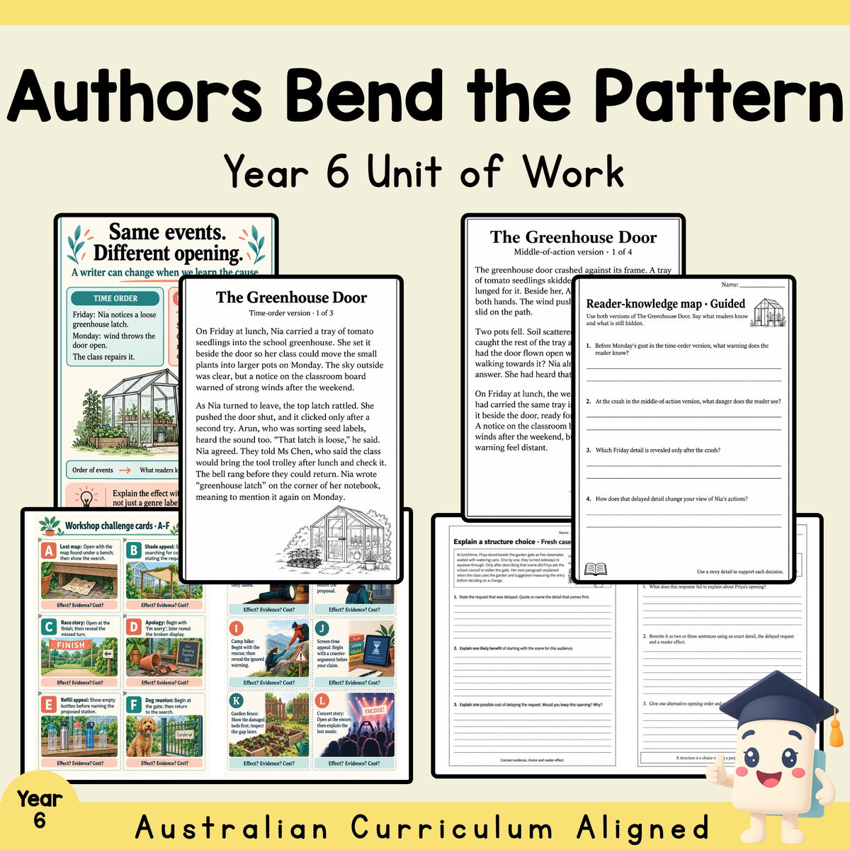 Authors Bend the Pattern - Year 6 English Unit Plan — cover