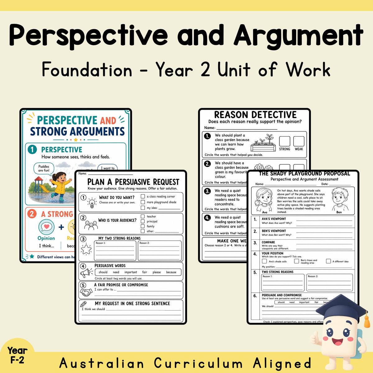Perspective and Argument Unit – Foundation–Year 2