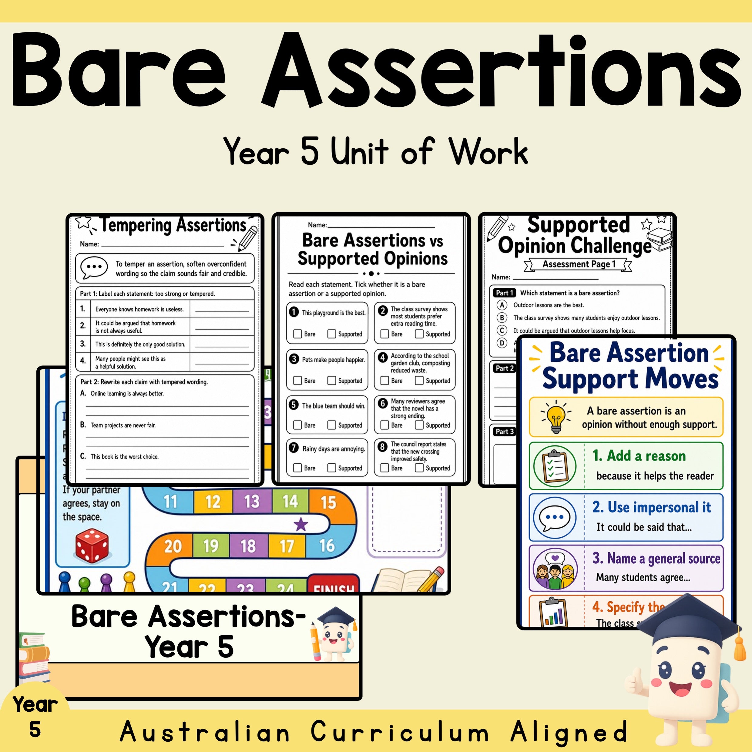 Bare Assertions Year 5 Unit