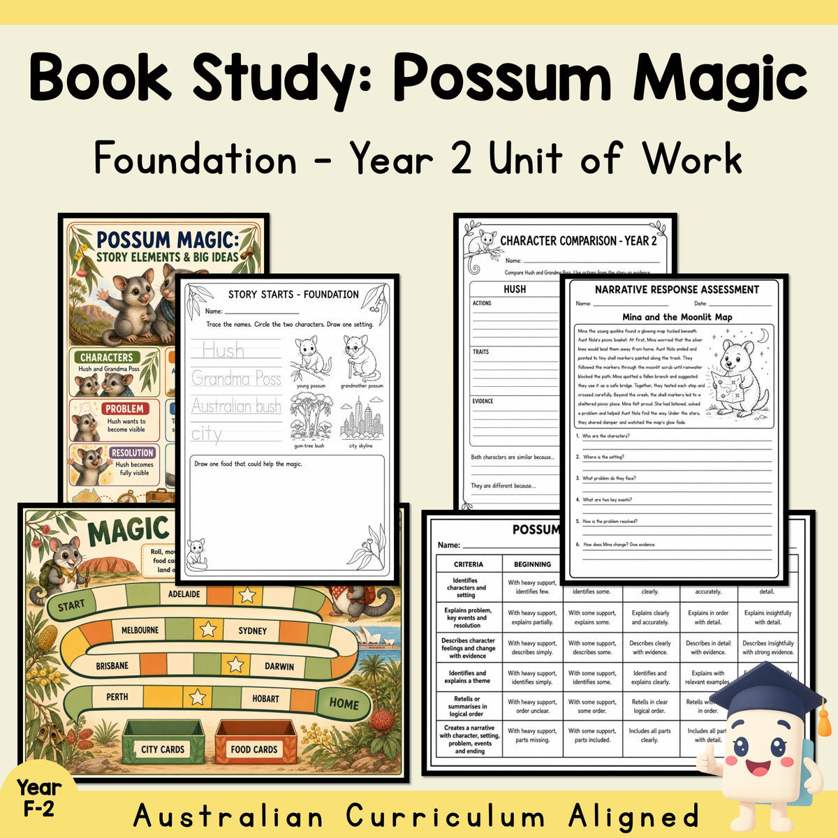 Possum Magic Book Study Unit – Foundation to Year 2