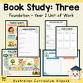 Three Book Study Unit - Foundation to Year 2