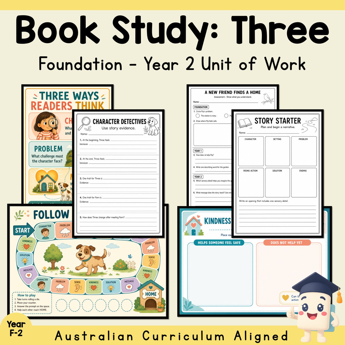 Three Book Study Unit - Foundation to Year 2