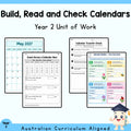 Build, Read and Check Calendars - Year 2 — cover