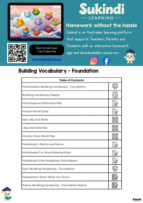 Building Vocabulary Foundation Unit