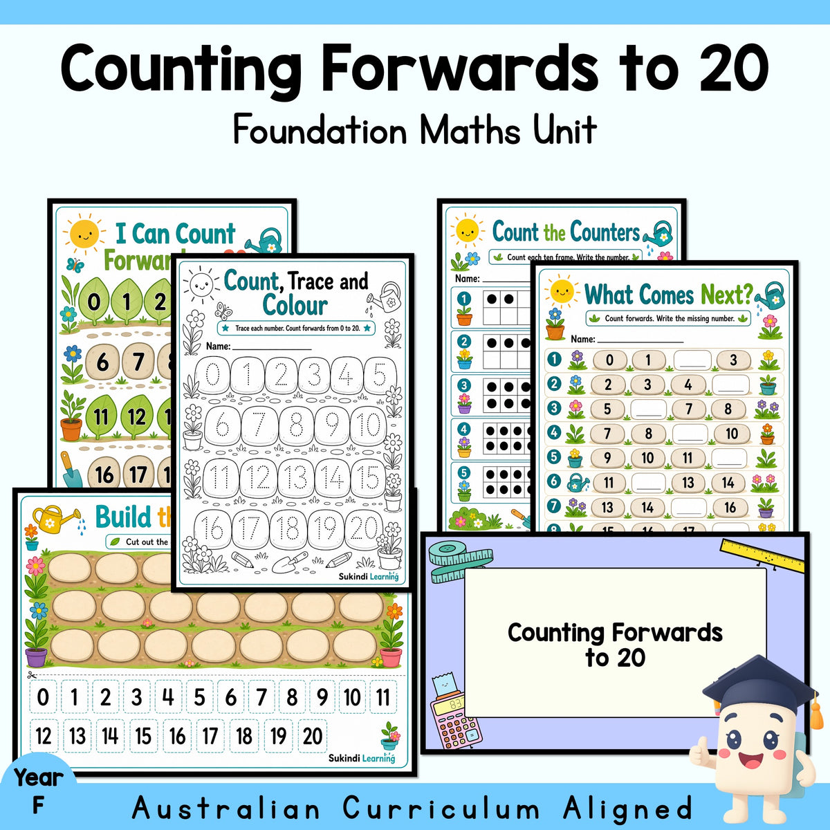 Foundation Counting Forwards to 20 Unit | Worksheets, Games & Assessment