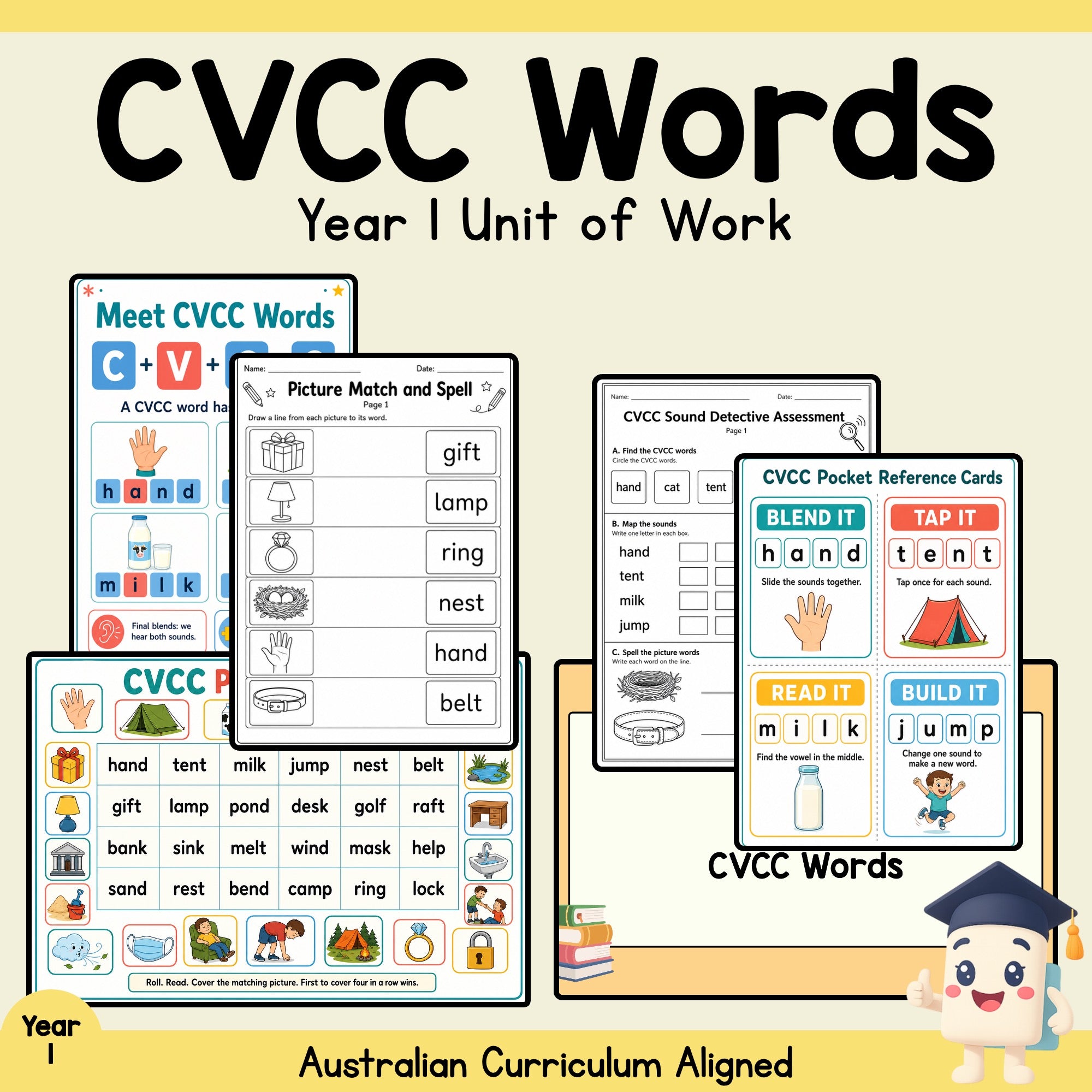 CVCC Words – Year 1 Unit
