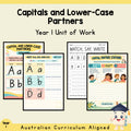 Year 1 Capitals and Lower-Case Handwriting Unit — cover