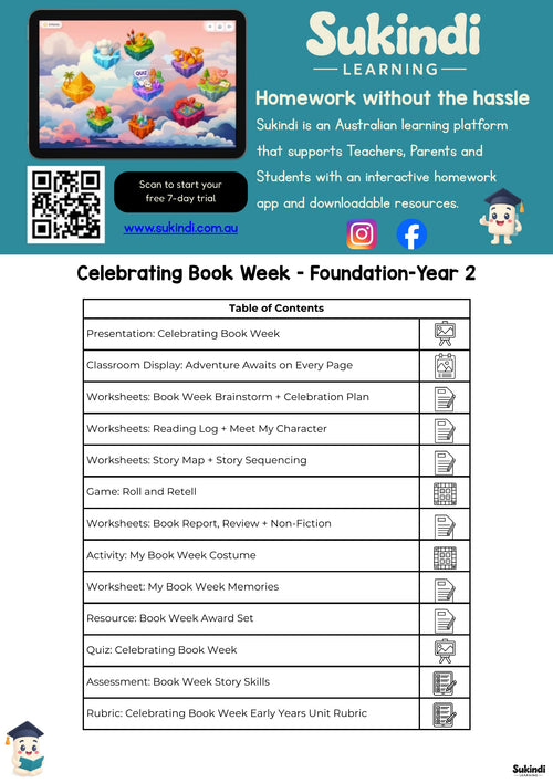 Celebrating Book Week Unit — Foundation to Year 2