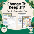 Change It, Keep It? - Year 2 Science — cover