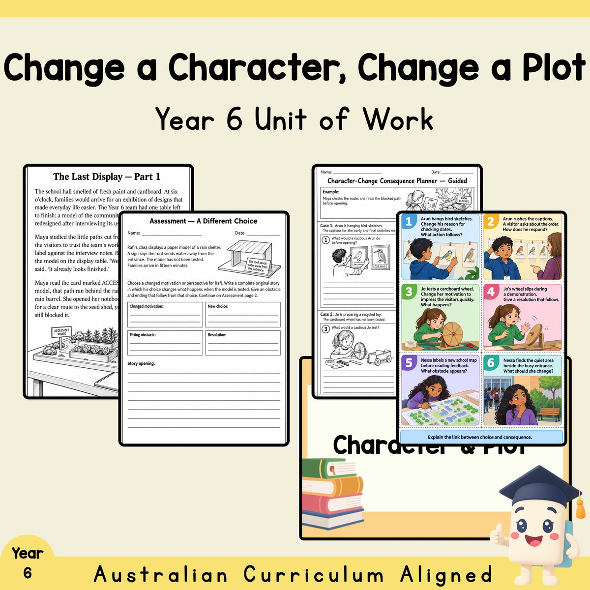 Change a Character, Change a Plot - Year 6 — cover