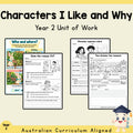 Characters I Like and Why - Year 2 — cover