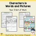 Characters in Words and Pictures - Year 3 — cover