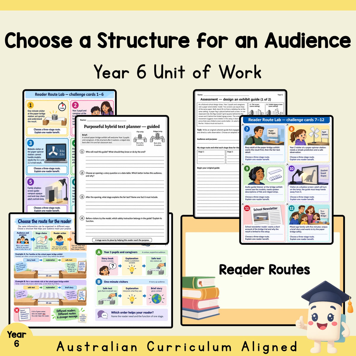Choose a Structure for an Audience — Year 6 English Unit — cover