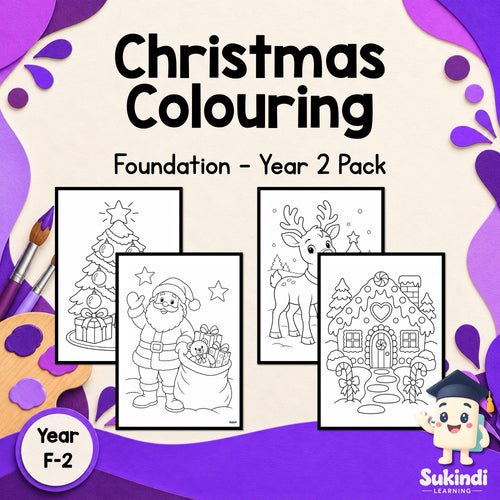 Christmas Colouring - Foundation - Year 2 — cover