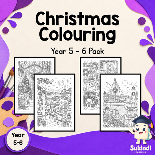 Christmas Colouring - Years 5-6 — cover
