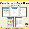 Clear Letters, Clear Lines - Year 2 Australian Handwriting Unit — cover