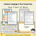 Year 4 Cohesive Language & Text Connectives Unit | Worksheets, Games & Assessment