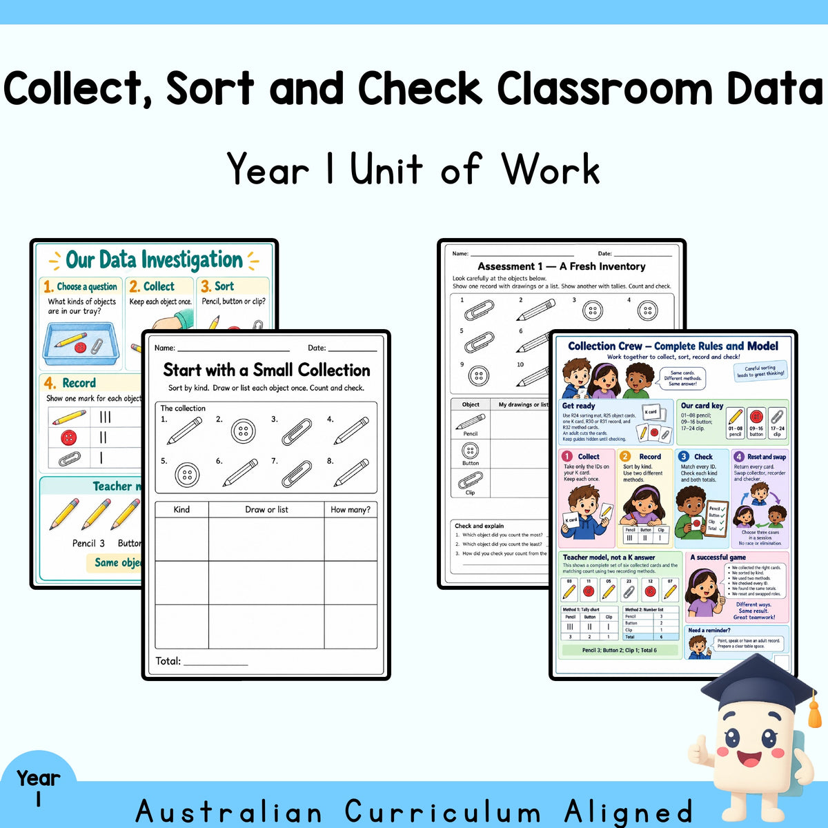 Collect, Sort and Check Classroom Data - Year 1 — cover