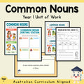 Common Nouns – Year 1 Unit Plan — cover