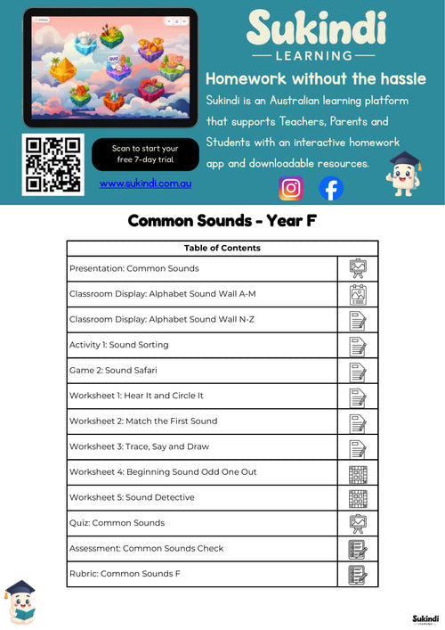 Common Sounds — Foundation Unit Plan