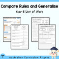 Compare Rules and Generalise - Year 6 — cover