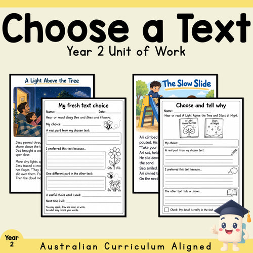 Compare Texts and Explain Your Choice - Year 2 — cover