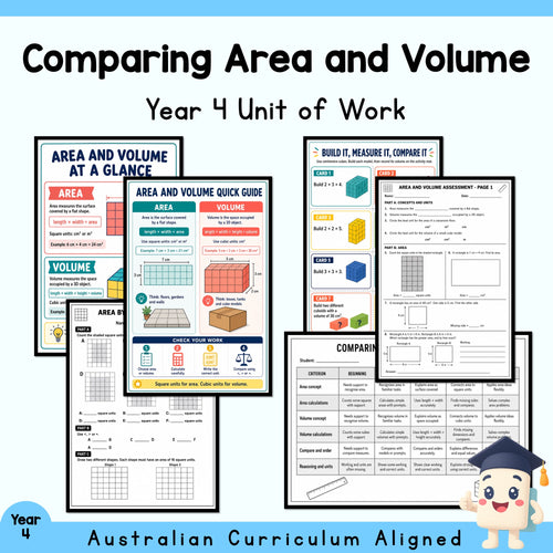 Comparing Area and Volume - Year 4 Maths Unit — cover