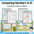 Comparing Numbers to 10 Foundation Unit — cover