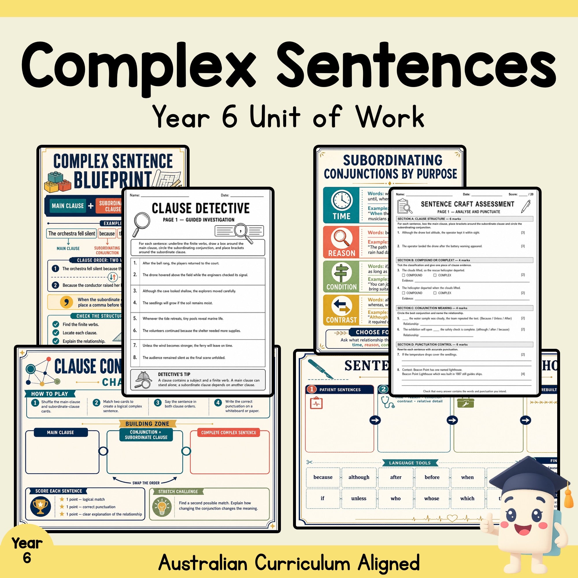 Complex Sentences Year 6 Unit