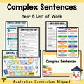 Complex Sentences Year 6 Unit Plan — cover