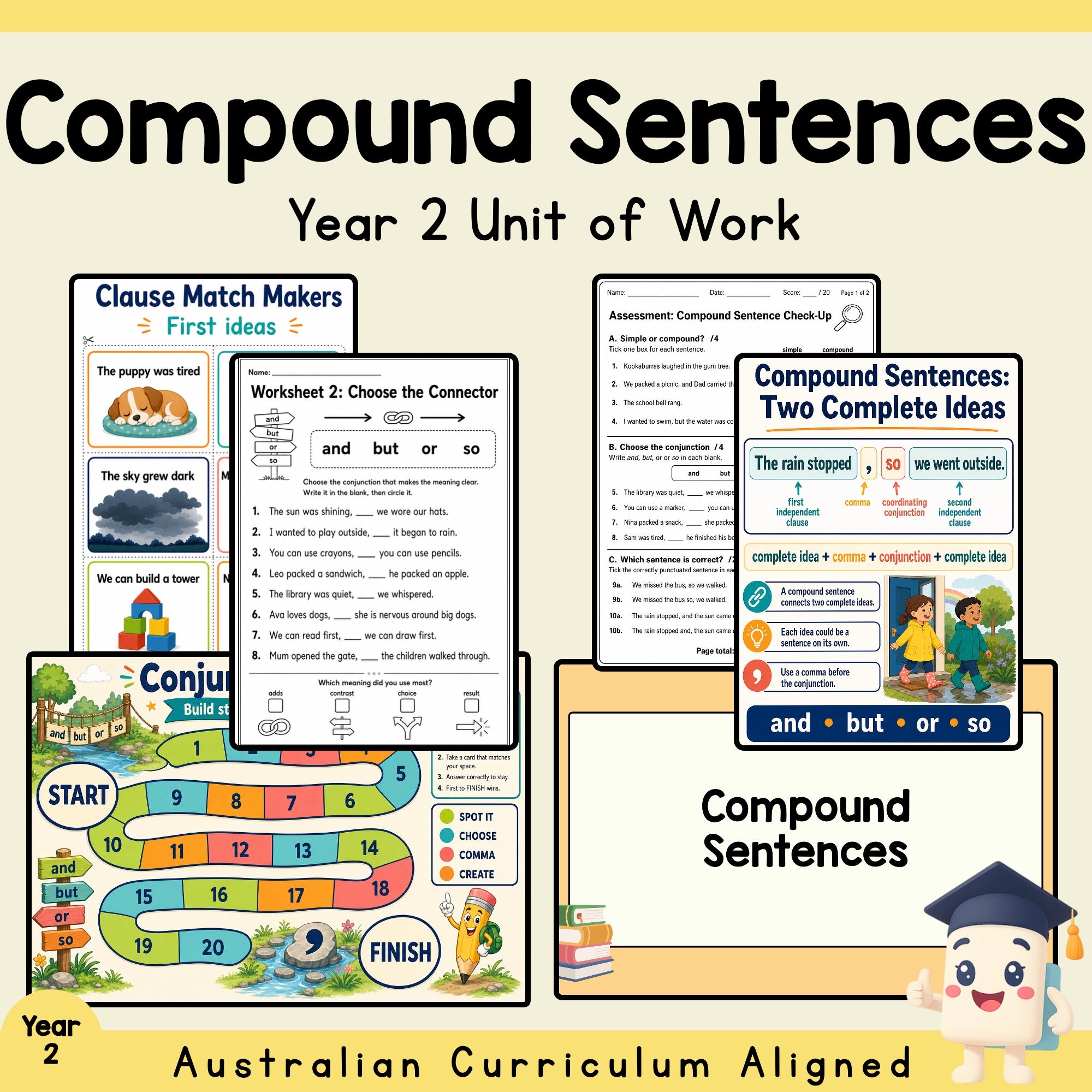 Compound Sentences Year 2 Unit